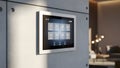 Smart Home Control Panel Automation System, Security, and Lighting Royalty Free Stock Photo