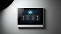 Smart Home Control Panel Security, Thermostat, Lighting Royalty Free Stock Photo
