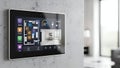 Smart Home Control Panel Automation System Interface Royalty Free Stock Photo