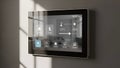 Smart Home Control Panel Automation, IoT, Climate Control Royalty Free Stock Photo