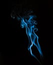 Close up of smoke on black background. Smoke stock image. Smoke cloud. Royalty Free Stock Photo