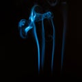 Close up of smoke on black background. Smoke stock image. Smoke cloud. Royalty Free Stock Photo