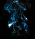 Close up of smoke on black background. Smoke stock image. Smoke cloud.