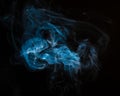 Close up of smoke on black background. Smoke stock image. Smoke cloud. Royalty Free Stock Photo