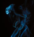 Close up of smoke on black background. Smoke stock image. Smoke cloud. Royalty Free Stock Photo