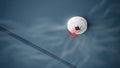 Close up smoke detector on ceiling of building fire alarm system control and copy space