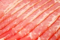 Close up of smoked red appetizing meat Royalty Free Stock Photo