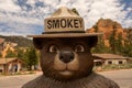 Close Up of Smokey Bear Statue In Dixie National Forest