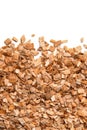 Close up of smoking woodchips