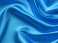 smooth blue satin fabric background Royalty Free Stock Photo