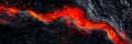 Close-up smooth lava flow abstract wallpaper. Red hot flowing lava texture background. iPhone wallpaper Royalty Free Stock Photo