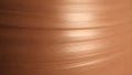Close up of a smooth terracotta surface with horizontal ridges Royalty Free Stock Photo