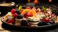 close up snack appetizer dessert in a plate Royalty Free Stock Photo
