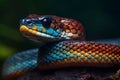 close up of a snake. Generative AI