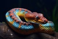 close up of a snake. Generative AI