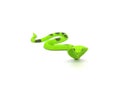 Green cobra snake rubber toy. Royalty Free Stock Photo