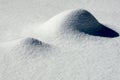 Close-up snow curves shadows Royalty Free Stock Photo