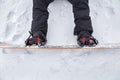Close up of a snowboard Royalty Free Stock Photo