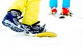 Close up of snowboard Royalty Free Stock Photo
