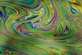 Close up soap bubble background. Psychedelic abstract background