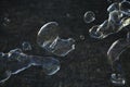 Close up of soap bubbles.