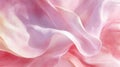 A close-up of soft, flowing fabric in shades of pink, creating a delicate and serene texture Royalty Free Stock Photo