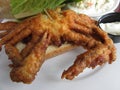 Close-up Soft-shell Crab Sandwich Royalty Free Stock Photo