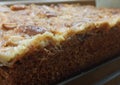 Close up toffee cake