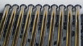 Close up solar heater tubes