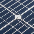 Close-up of a solar panel showcasing its blue, grid-like structure Royalty Free Stock Photo