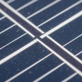 Close-up of a solar panel showcasing its grid-like structure Royalty Free Stock Photo