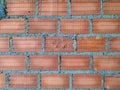 Close-up of some brick walls in a building.