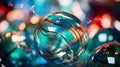 a close up of some colorful glass balls Royalty Free Stock Photo