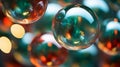 a close up of some colorful glass balls Royalty Free Stock Photo