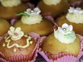 Close-up of some homemade cupcakes