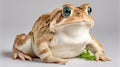 Close Up Of A Sonoran Desert Toad On White Background Royalty Free Stock Photo