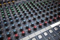 Close-up of sound recording equipment in studio Royalty Free Stock Photo
