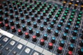 Close-up of sound recording equipment in studio Royalty Free Stock Photo