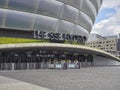 A Close Up of the South entrance to the SSE Hydro, a Scottish Events Centre in Glasgow. Royalty Free Stock Photo