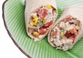 Close Up of Southwestern Chicken Salad Wrap