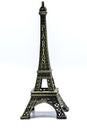Close up Souvenir Model of the Eiffel Tower on White Background Royalty Free Stock Photo
