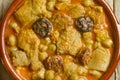 Spanish callos with chickpeas Royalty Free Stock Photo