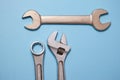 Close up of spanners Royalty Free Stock Photo