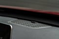 Close up speaker on car door. Royalty Free Stock Photo