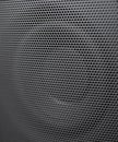 Close-up speaker grid with partially blurred field Royalty Free Stock Photo