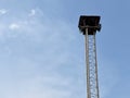 speaker tower on blue sky Royalty Free Stock Photo