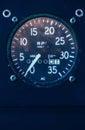 Close Up of a Speedometer Royalty Free Stock Photo