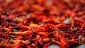 Close-up of spicy  dry red chillies Royalty Free Stock Photo