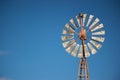 Close up Spinning Windmill on summer day