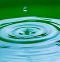 Close up of splashing droplet